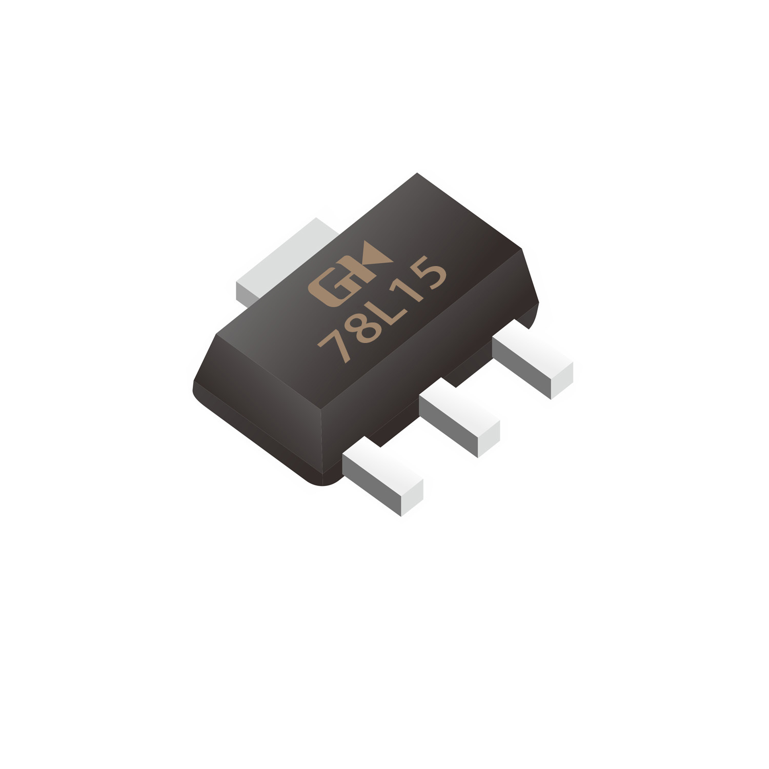 LDO linear voltage regulator 78L15 SOT89 0.1A 15V